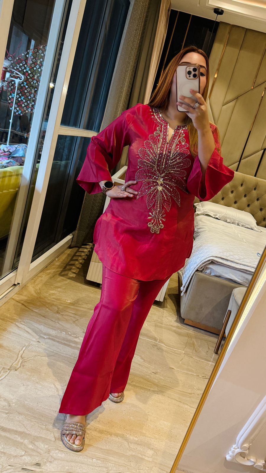 Elira Cordset- Orange, Yellow, Red